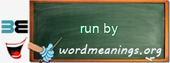 WordMeaning blackboard for run by